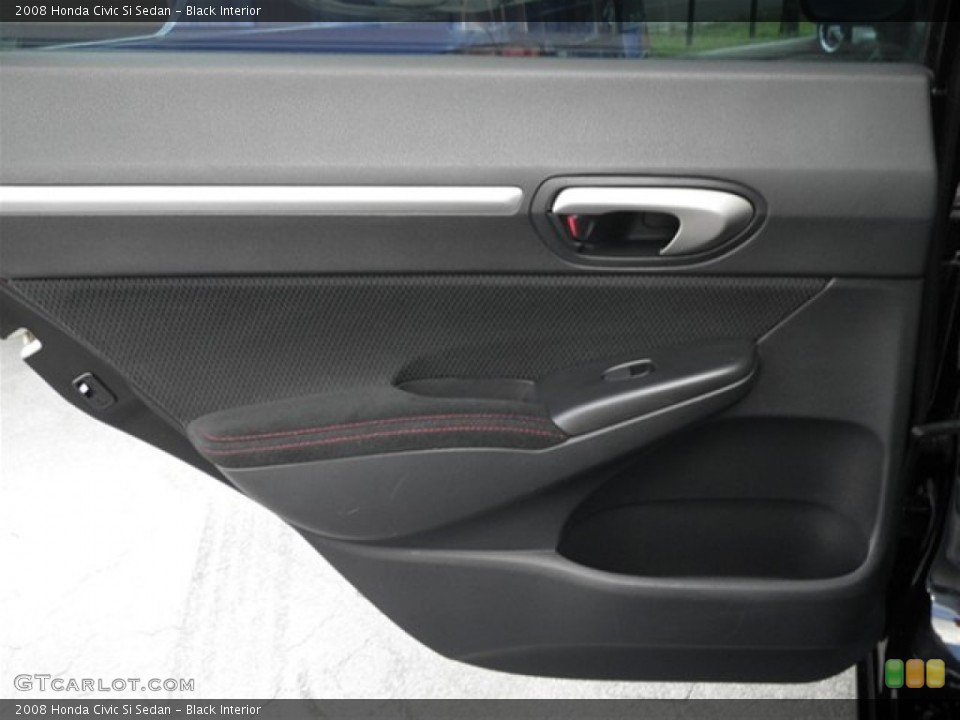 Black Interior Door Panel for the 2008 Honda Civic Si Sedan #71208160