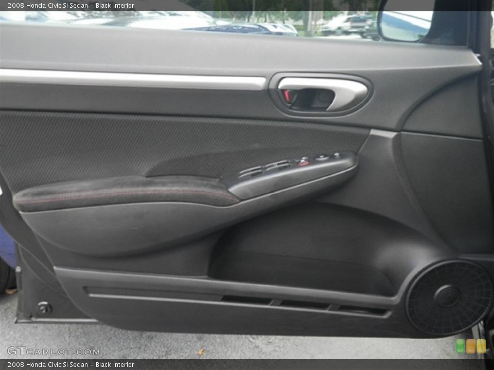 Black Interior Door Panel for the 2008 Honda Civic Si Sedan #71208166