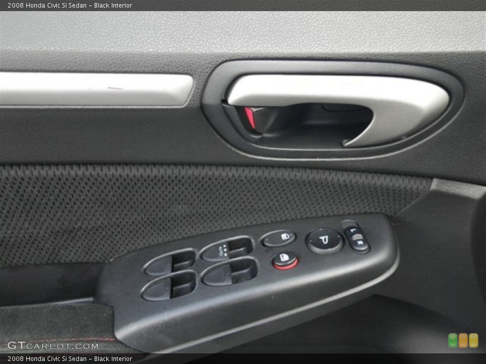 Black Interior Controls for the 2008 Honda Civic Si Sedan #71208175