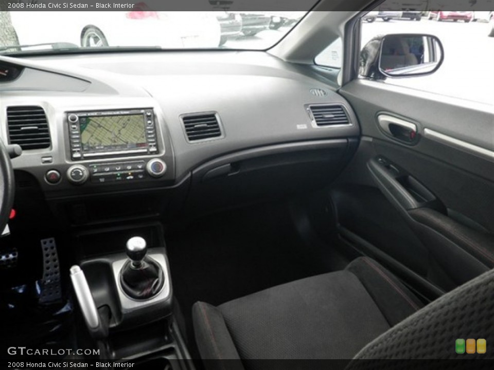 Black Interior Dashboard for the 2008 Honda Civic Si Sedan #71208205