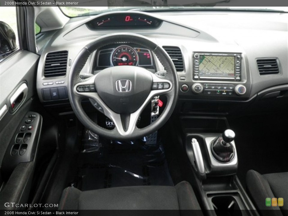Black Interior Prime Interior for the 2008 Honda Civic Si Sedan #71208211