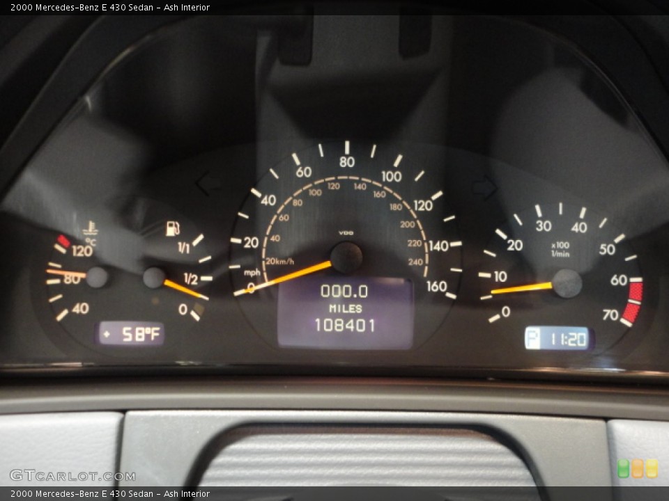 Ash Interior Gauges for the 2000 Mercedes-Benz E 430 Sedan #71209393