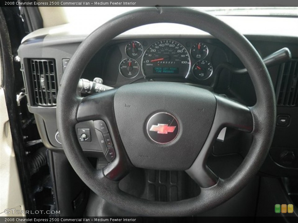 Medium Pewter Interior Steering Wheel for the 2008 Chevrolet Express 2500 Commercial Van #71211493