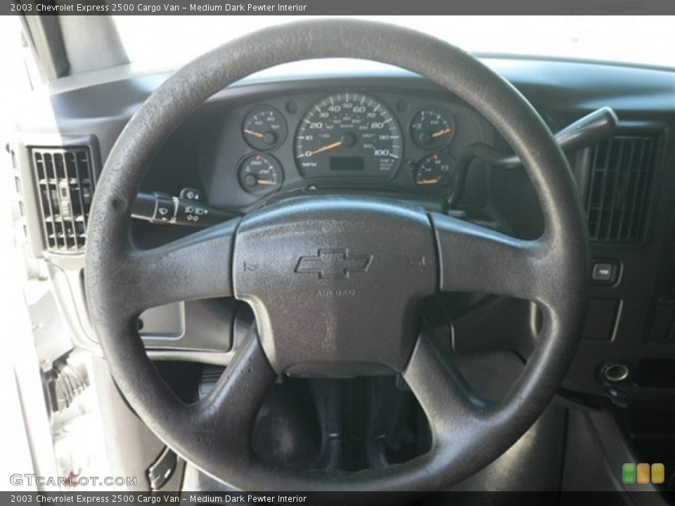 Medium Dark Pewter Interior Steering Wheel for the 2003 Chevrolet Express 2500 Cargo Van #71211676