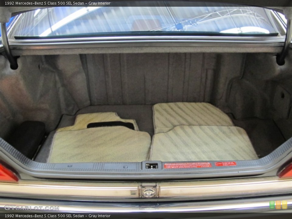 Gray Interior Trunk for the 1992 Mercedes-Benz S Class 500 SEL Sedan #71212300
