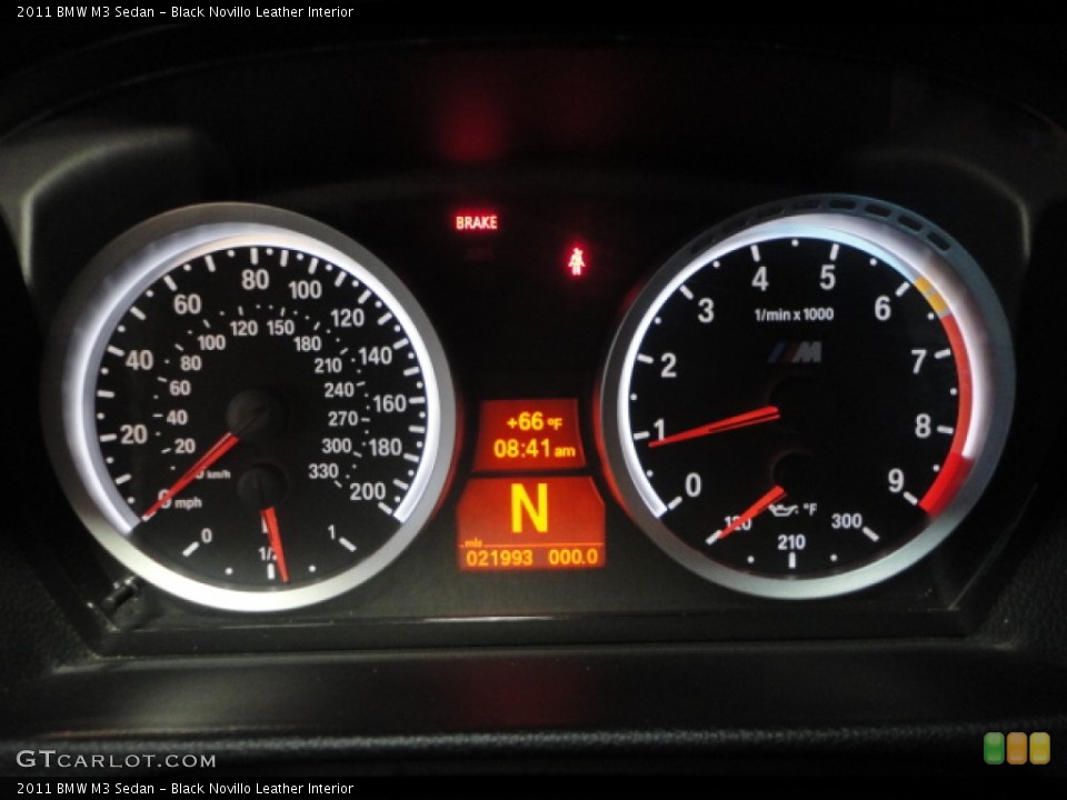 Black Novillo Leather Interior Gauges for the 2011 BMW M3 Sedan #71215000