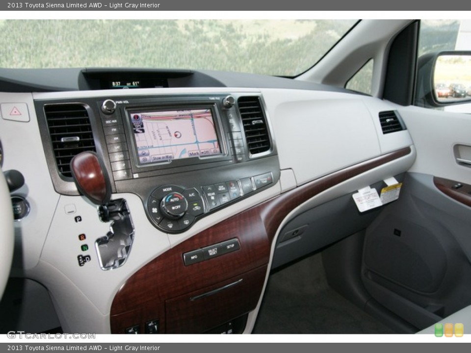 Light Gray Interior Dashboard for the 2013 Toyota Sienna Limited AWD #71217538