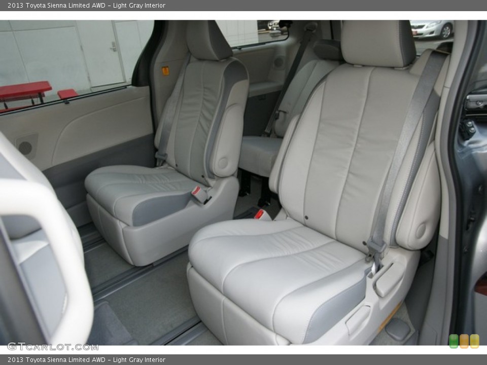 Light Gray Interior Rear Seat for the 2013 Toyota Sienna Limited AWD #71217547