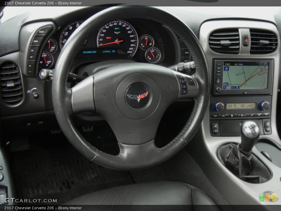 Ebony Interior Steering Wheel for the 2007 Chevrolet Corvette Z06 #71218876