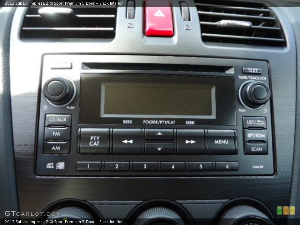 Black Interior Audio System for the 2013 Subaru Impreza 2.0i Sport Premium 5 Door #71220493