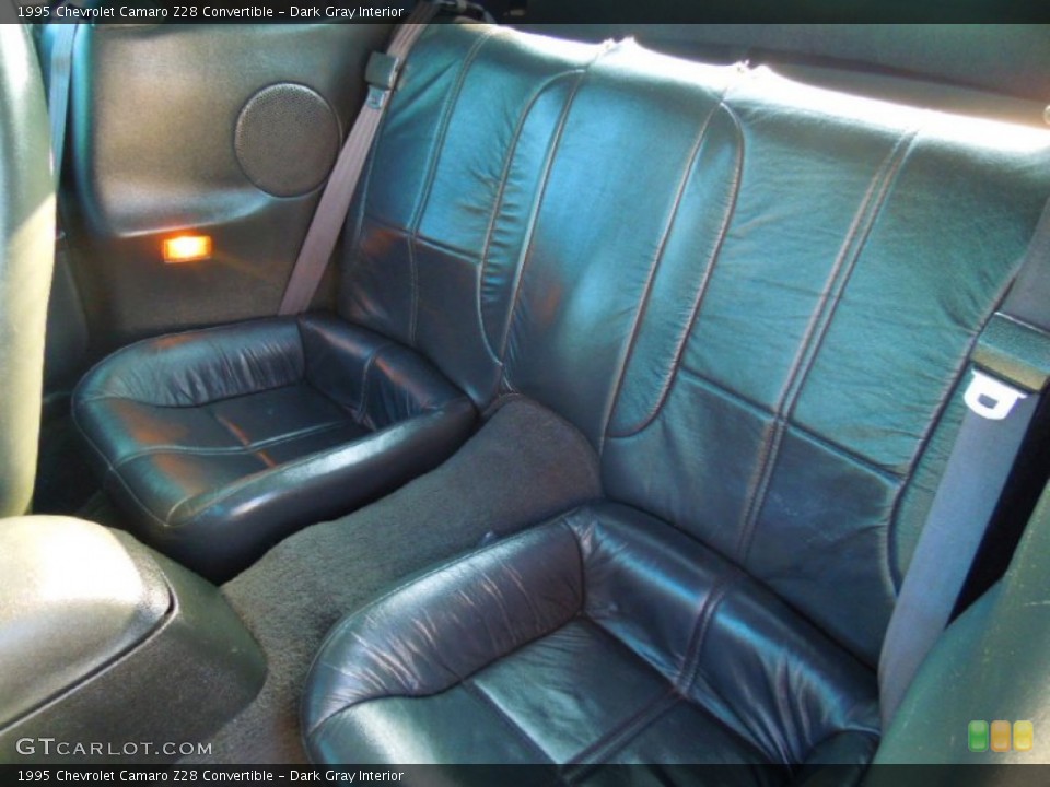 Dark Gray Interior Rear Seat for the 1995 Chevrolet Camaro Z28 Convertible #71221171