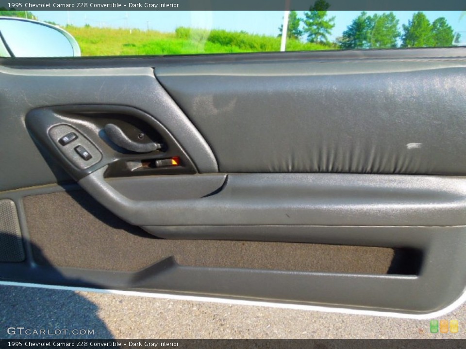 Dark Gray Interior Door Panel for the 1995 Chevrolet Camaro Z28 Convertible #71221228