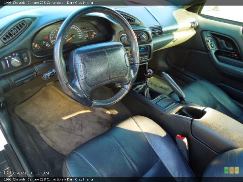 Dark Gray Interior Prime Interior for the 1995 Chevrolet Camaro Z28 Convertible #71221246