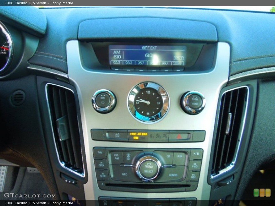 Ebony Interior Controls for the 2008 Cadillac CTS Sedan #71221339