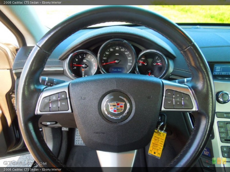 Ebony Interior Steering Wheel for the 2008 Cadillac CTS Sedan #71221342