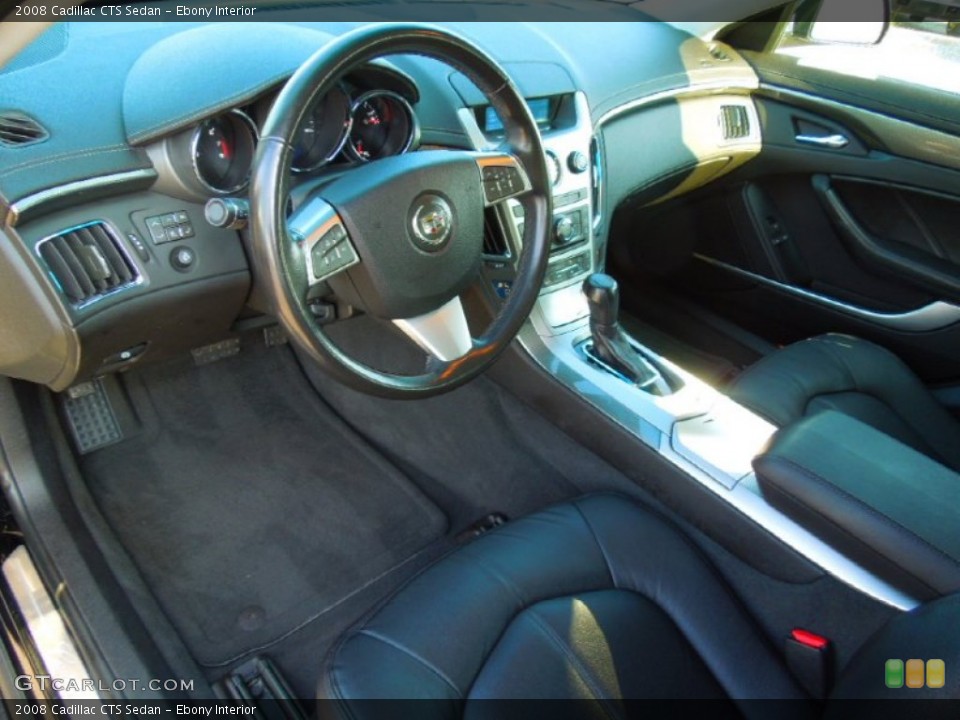 Ebony Interior Prime Interior for the 2008 Cadillac CTS Sedan #71221414