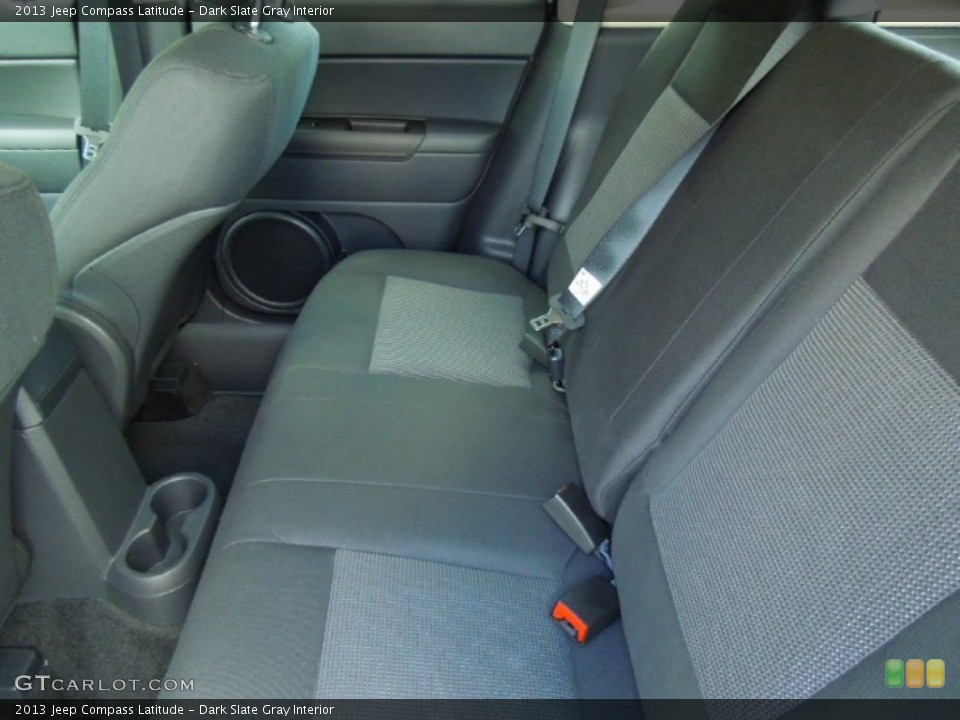 Dark Slate Gray Interior Rear Seat for the 2013 Jeep Compass Latitude #71221822