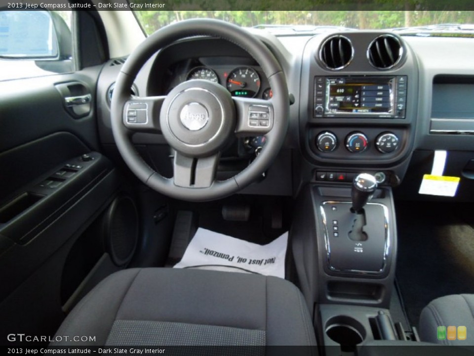 Dark Slate Gray Interior Dashboard for the 2013 Jeep Compass Latitude #71221831