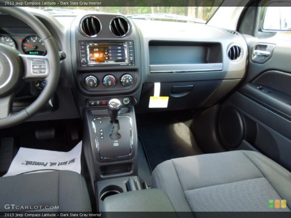 Dark Slate Gray Interior Dashboard for the 2013 Jeep Compass Latitude #71221834
