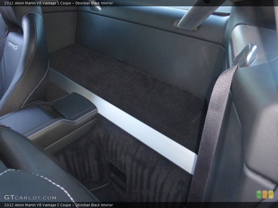 Obsidian Black Interior Rear Seat for the 2012 Aston Martin V8 Vantage S Coupe #71222056