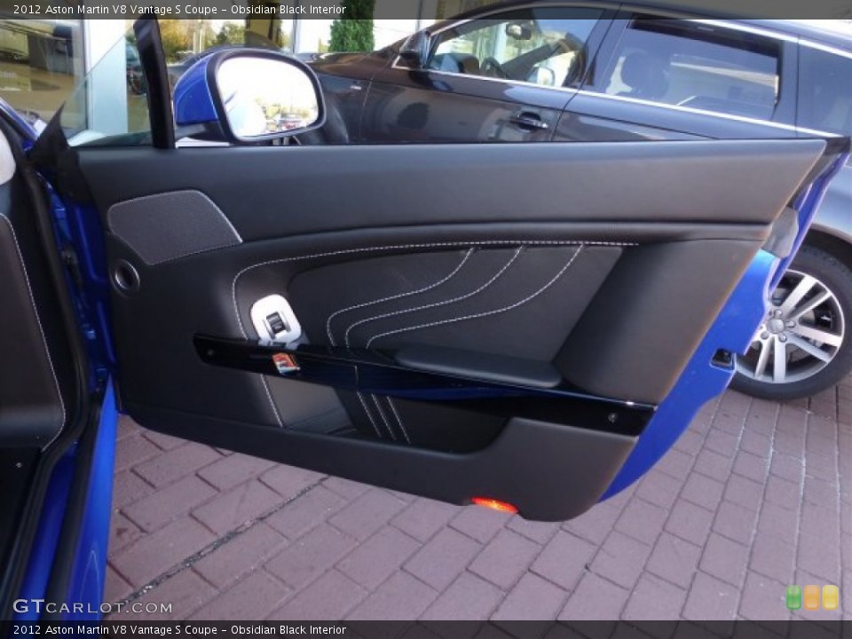 Obsidian Black Interior Door Panel for the 2012 Aston Martin V8 Vantage S Coupe #71222059