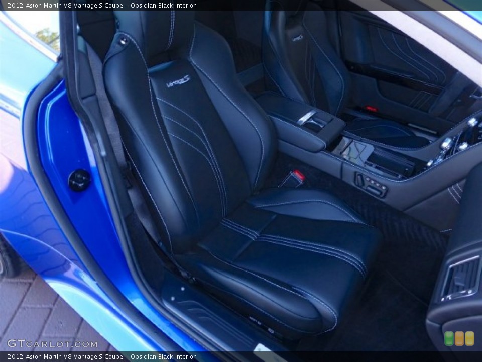 Obsidian Black Interior Front Seat for the 2012 Aston Martin V8 Vantage S Coupe #71222068