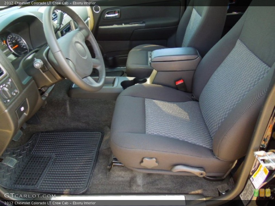 Ebony Interior Photo for the 2012 Chevrolet Colorado LT Crew Cab #71224800