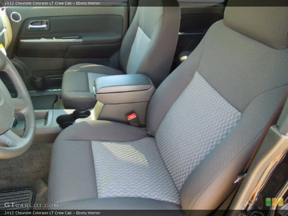 Ebony Interior Front Seat for the 2012 Chevrolet Colorado LT Crew Cab #71224809