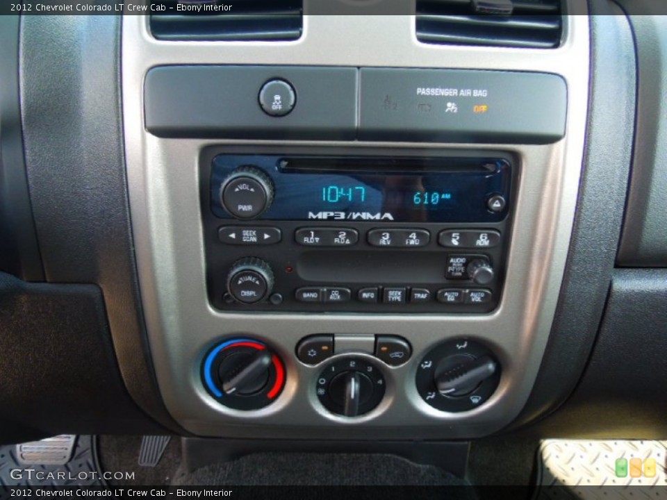 Ebony Interior Controls for the 2012 Chevrolet Colorado LT Crew Cab #71224827