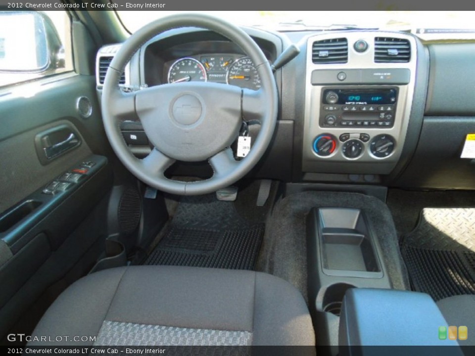 Ebony Interior Dashboard for the 2012 Chevrolet Colorado LT Crew Cab #71224863