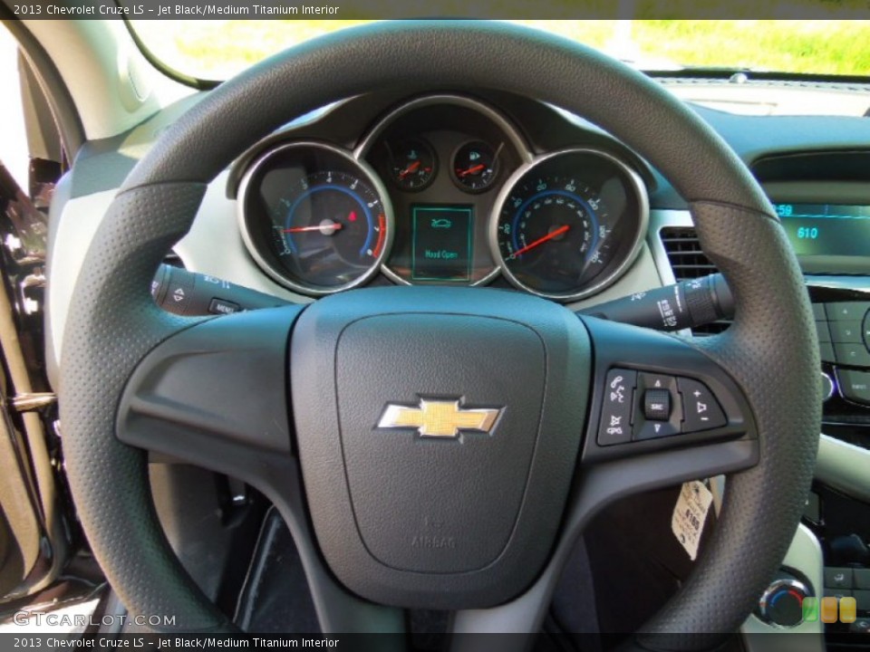 Jet Black/Medium Titanium Interior Steering Wheel for the 2013 Chevrolet Cruze LS #71225071
