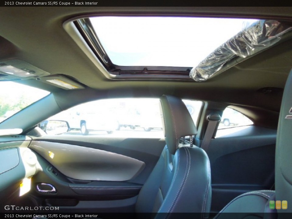 Black Interior Sunroof for the 2013 Chevrolet Camaro SS/RS Coupe #71225291