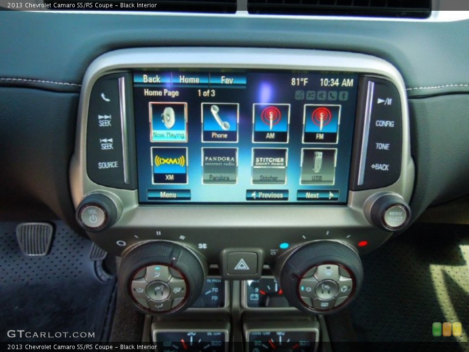 Black Interior Controls for the 2013 Chevrolet Camaro SS/RS Coupe #71225331
