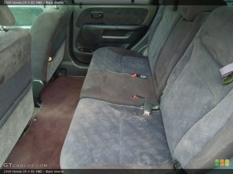 Black Interior Rear Seat for the 2006 Honda CR-V EX 4WD #71226063