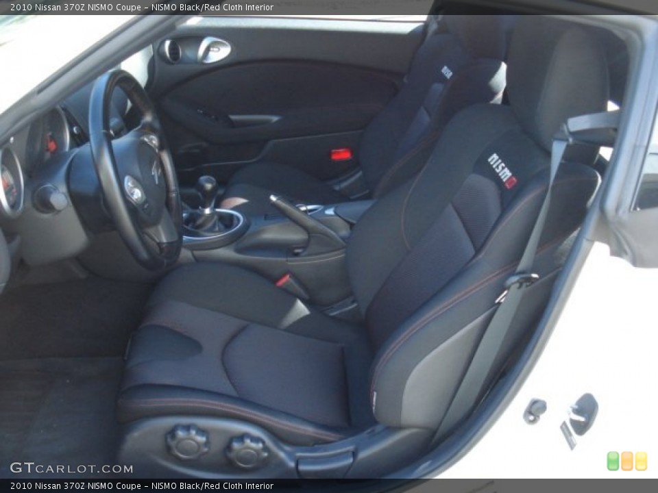 NISMO Black/Red Cloth Interior Photo for the 2010 Nissan 370Z NISMO Coupe #71229767