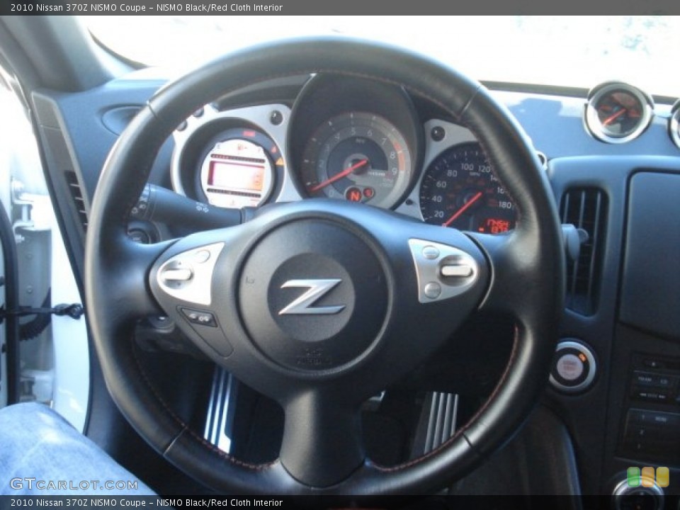 NISMO Black/Red Cloth Interior Steering Wheel for the 2010 Nissan 370Z NISMO Coupe #71229822