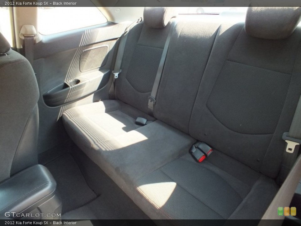 Black Interior Rear Seat for the 2012 Kia Forte Koup SX #71230916