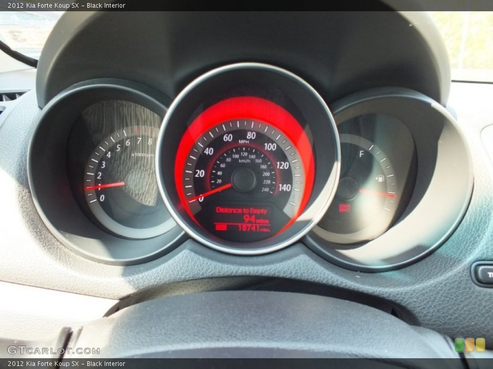 Black Interior Gauges for the 2012 Kia Forte Koup SX #71231043