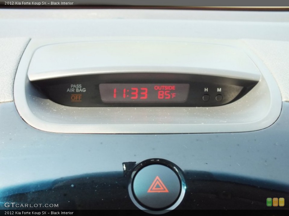 Black Interior Controls for the 2012 Kia Forte Koup SX #71231076