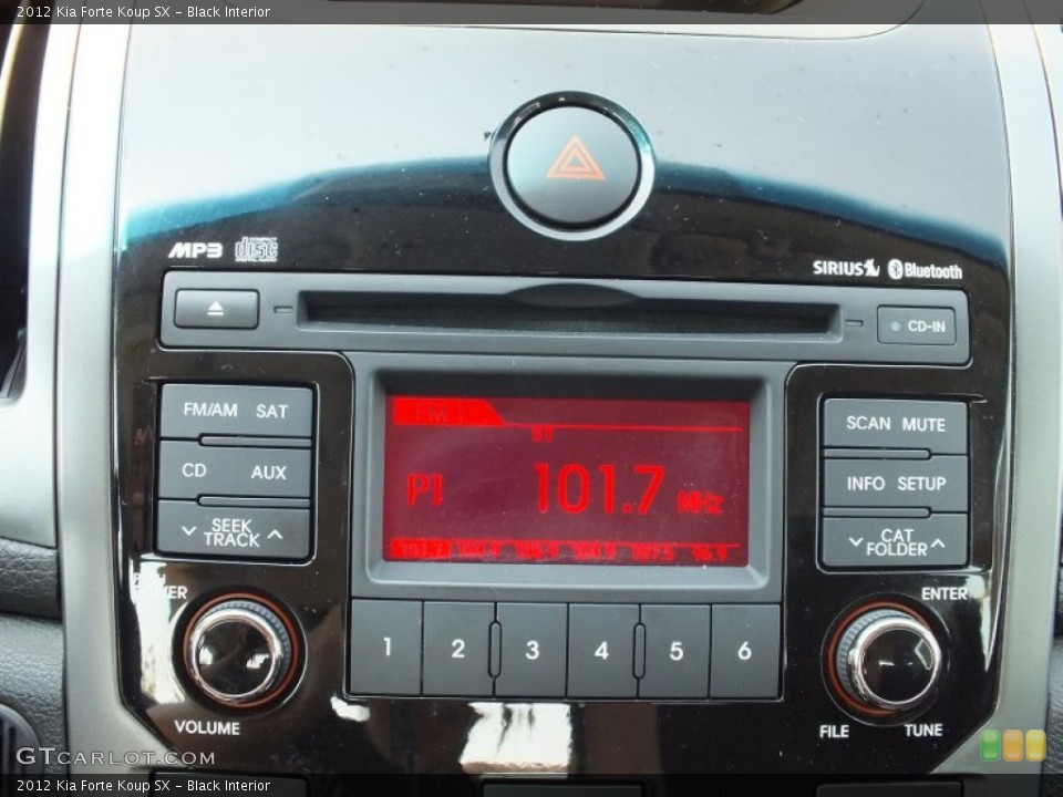 Black Interior Audio System for the 2012 Kia Forte Koup SX #71231085