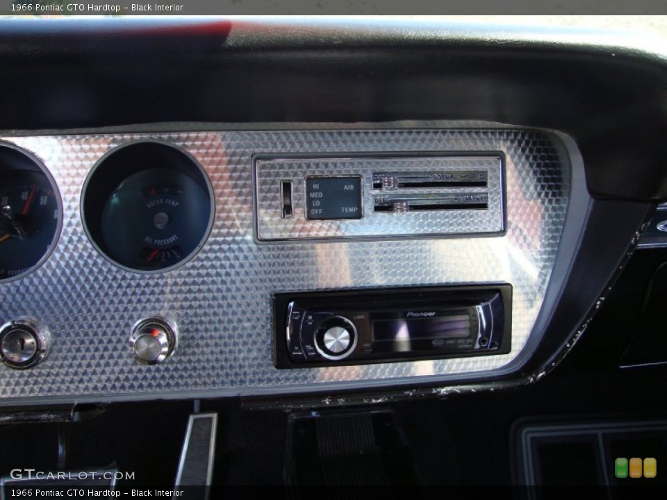 Black Interior Controls for the 1966 Pontiac GTO Hardtop #71232024