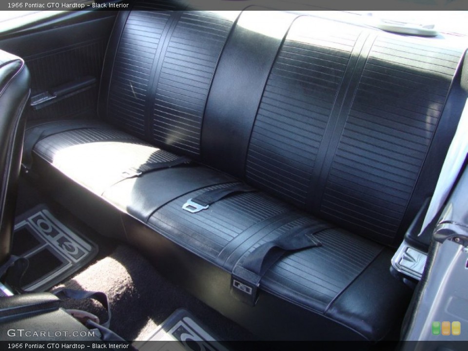 Black Interior Rear Seat for the 1966 Pontiac GTO Hardtop #71232084