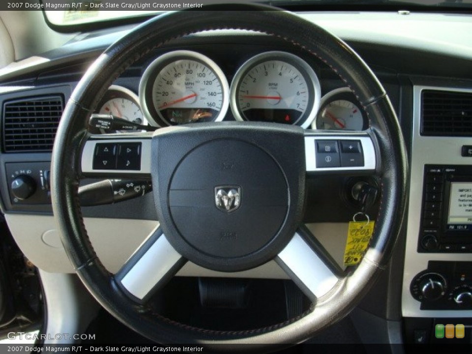Dark Slate Gray/Light Graystone Interior Steering Wheel for the 2007 Dodge Magnum R/T #71234026