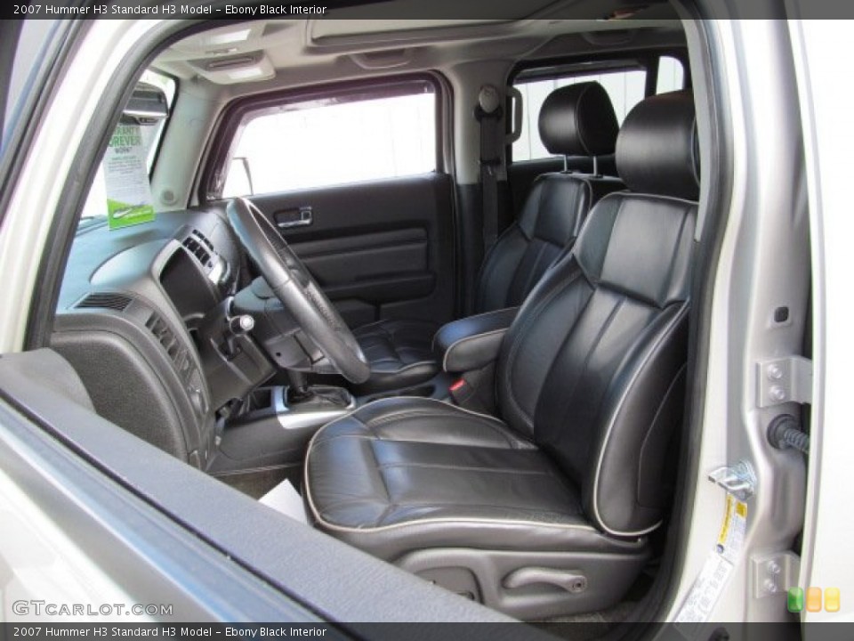 Ebony Black Interior Front Seat for the 2007 Hummer H3  #71238441