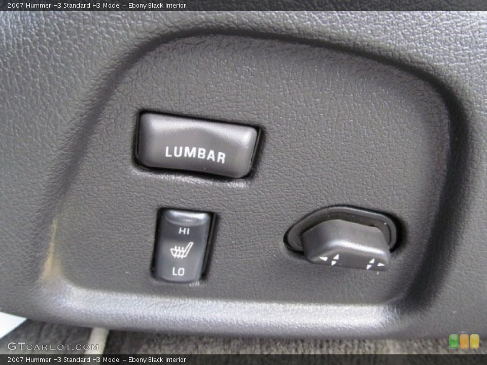 Ebony Black Interior Controls for the 2007 Hummer H3  #71238447