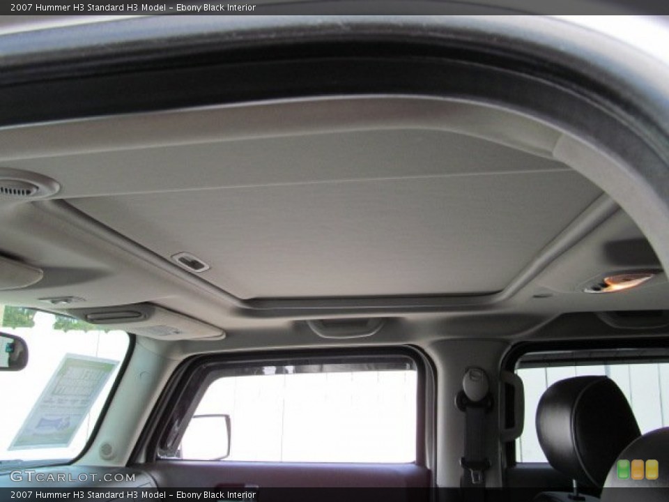 Ebony Black Interior Sunroof for the 2007 Hummer H3  #71238456