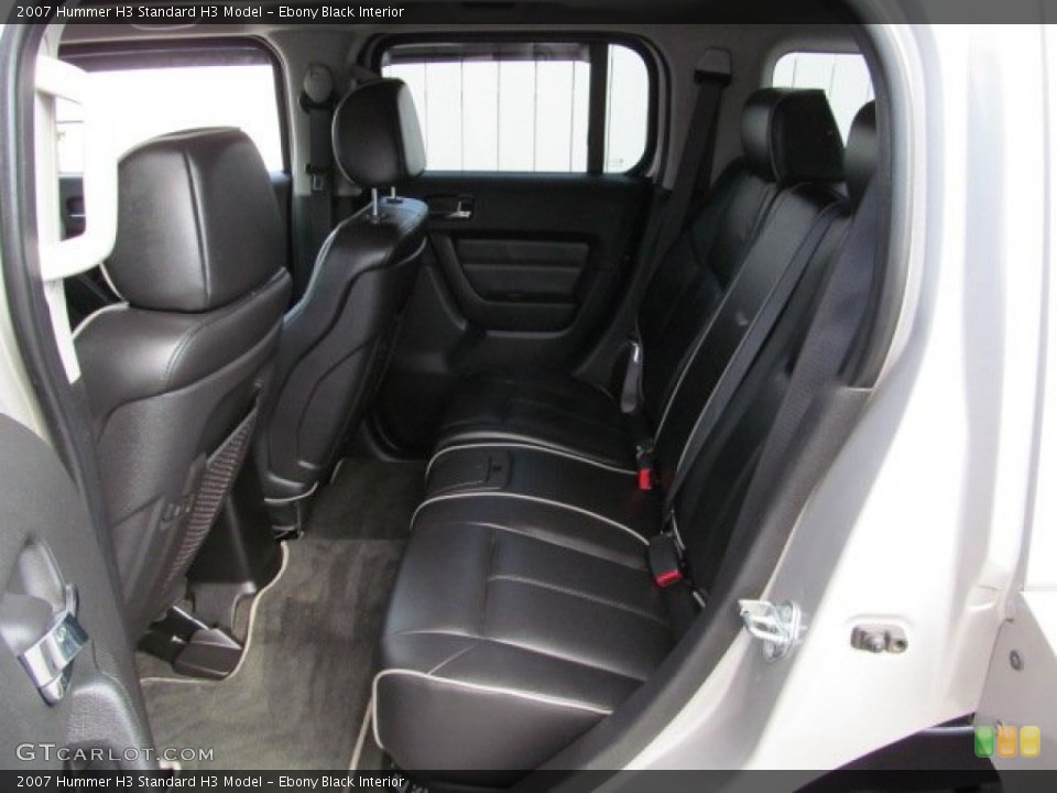 Ebony Black Interior Rear Seat for the 2007 Hummer H3  #71238507