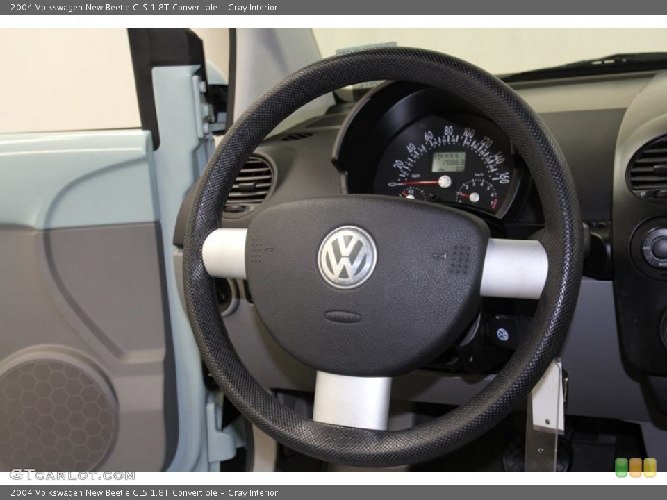 Gray Interior Steering Wheel for the 2004 Volkswagen New Beetle GLS 1.8T Convertible #71242021