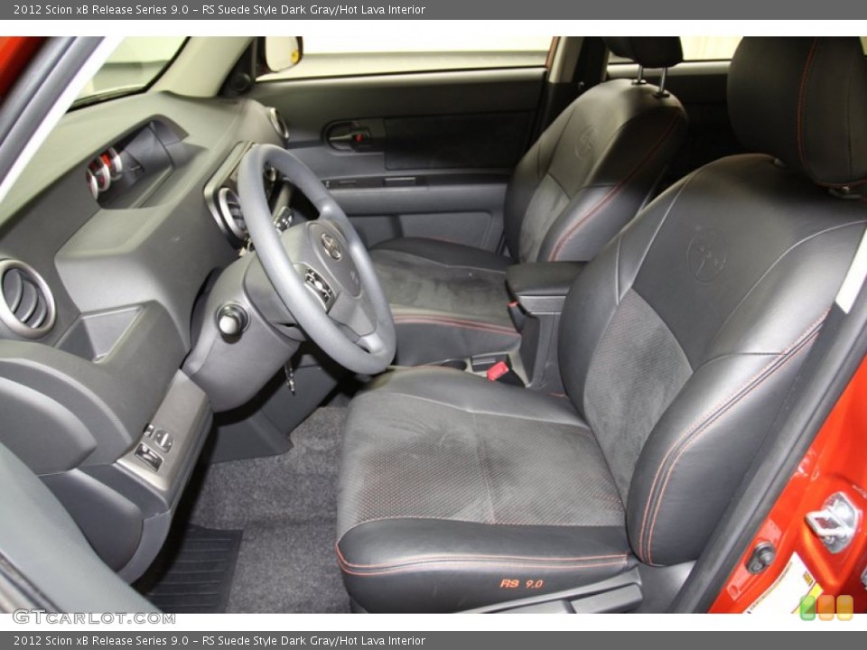 RS Suede Style Dark Gray/Hot Lava Interior Photo for the 2012 Scion xB Release Series 9.0 #71242855