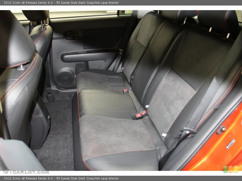 RS Suede Style Dark Gray/Hot Lava Interior Rear Seat for the 2012 Scion xB Release Series 9.0 #71242947